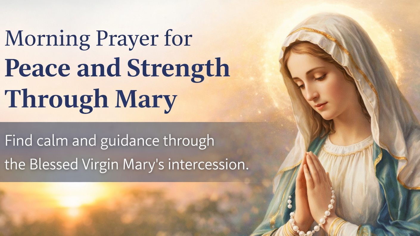 Morning Prayer for Peace and Strength Through Mary