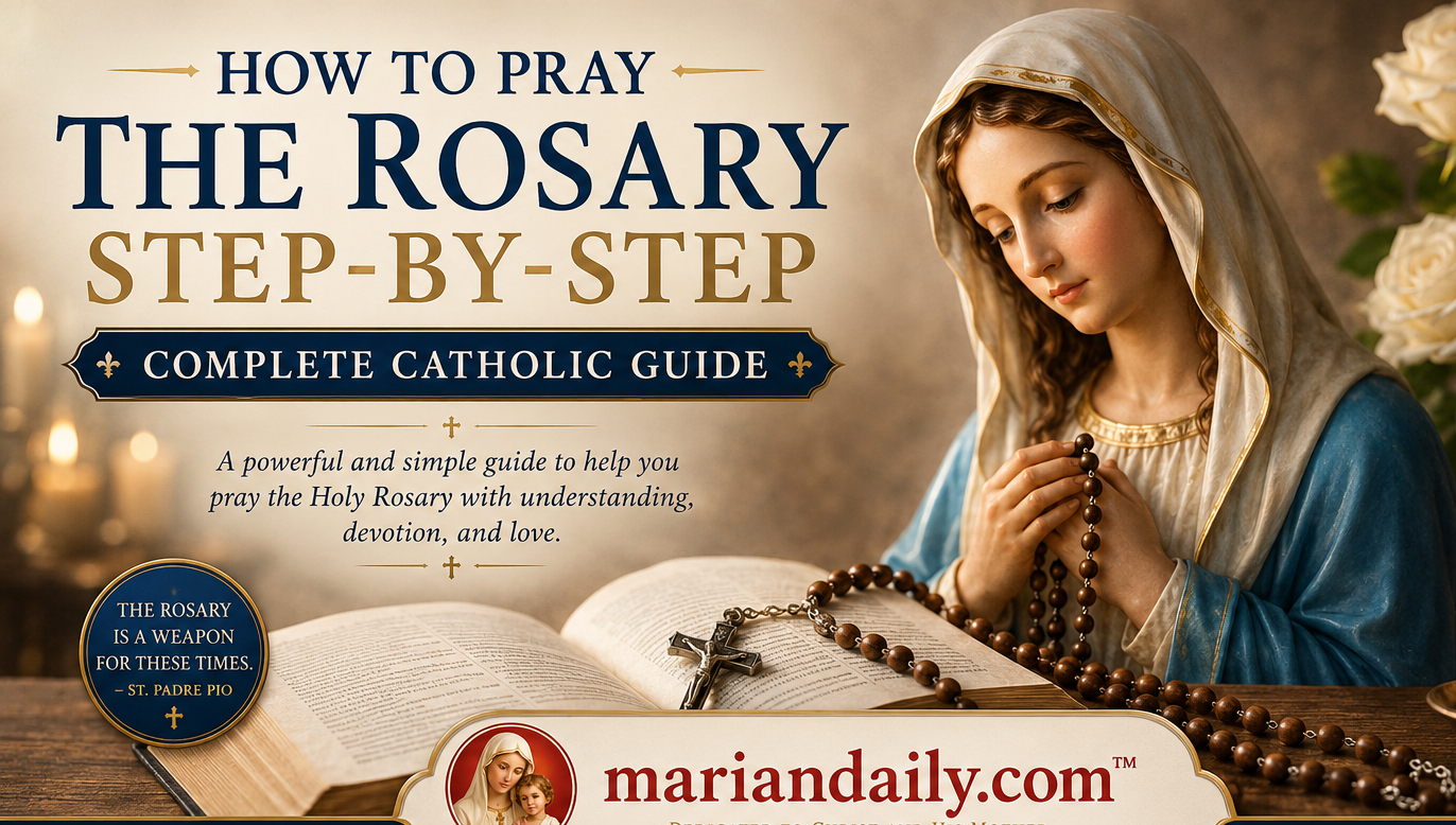 How to Pray the Rosary Step-by-Step (Complete Catholic Guide)